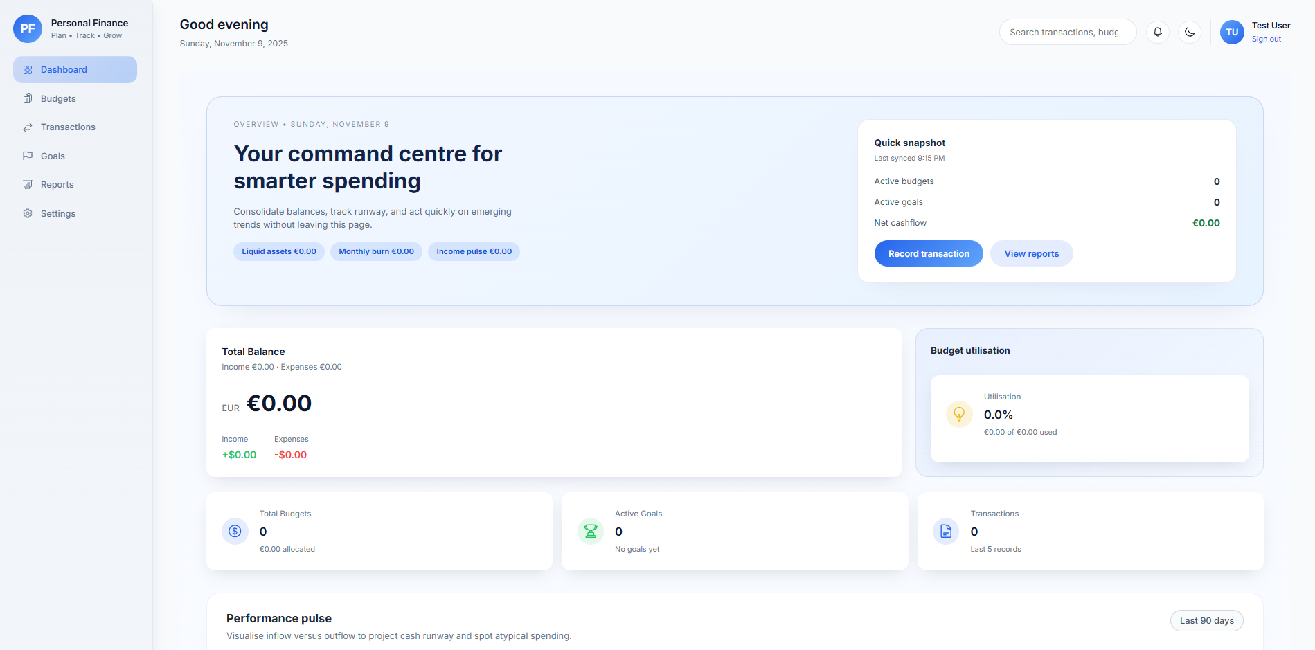 Personal Finance Dashboard